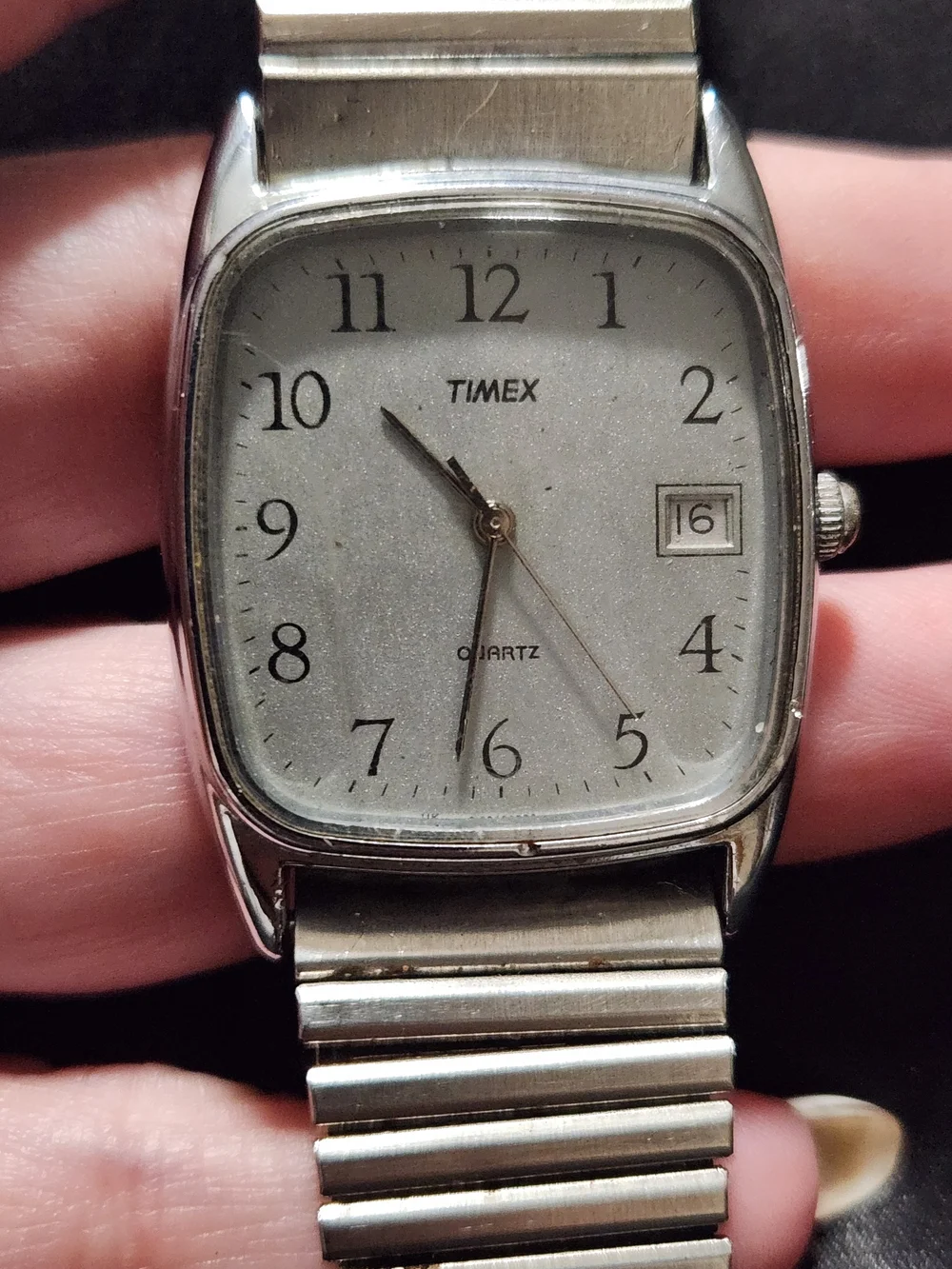 Timex Men's Silver Stainless Steel Analog Watch - Silver Dial Non Working